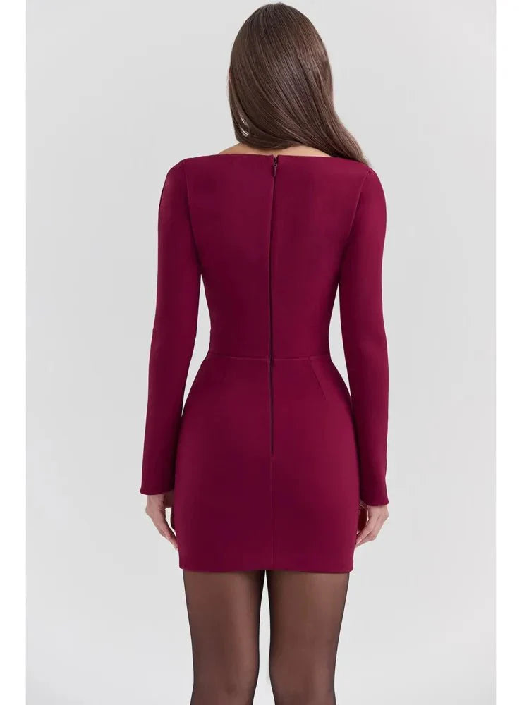 Bodycon Kleid – Square Neckline – Eleganter Party-Look