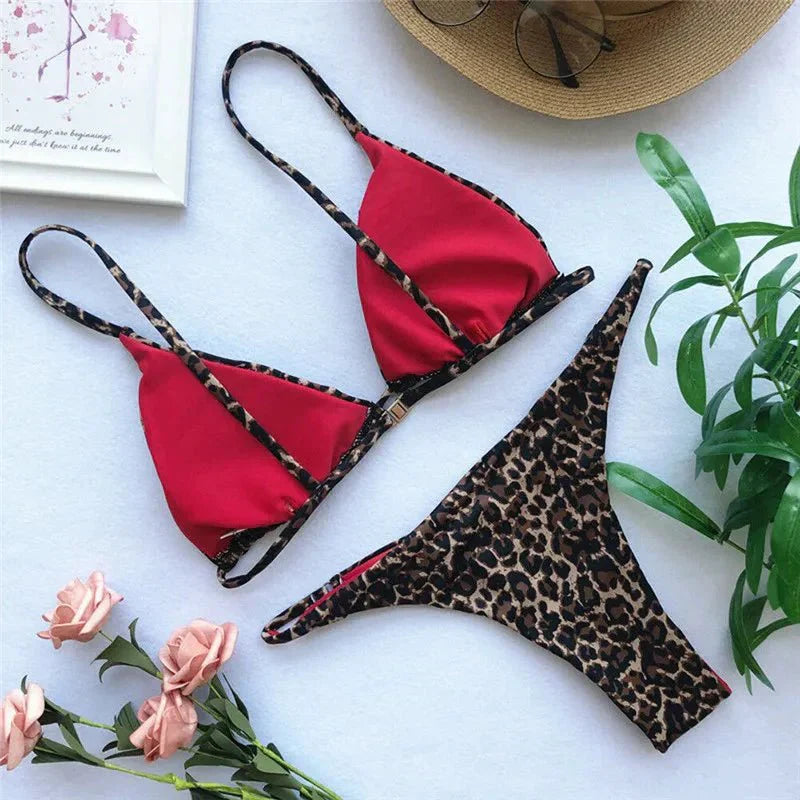 Bikini-Set Sexy Tier-Leopard
