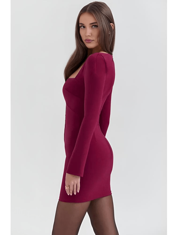 Bodycon Kleid – Square Neckline – Eleganter Party-Look