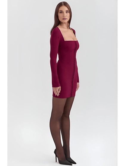 Bodycon Kleid – Square Neckline – Eleganter Party-Look