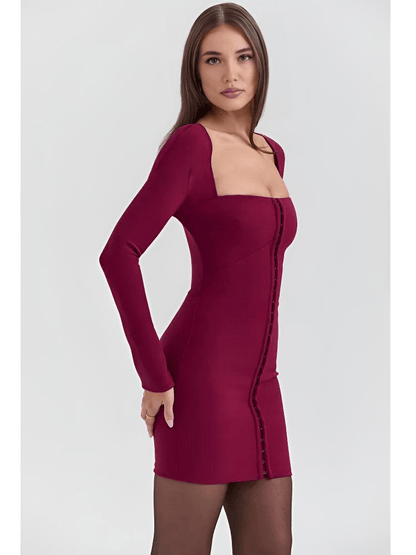 Bodycon Kleid – Square Neckline – Eleganter Party-Look