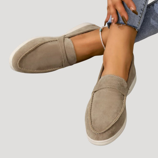 Frauen Wildleder Casual Loafer Schuhe 0